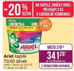 Teta Ariel kapsle, 70/60 dávek nabídka
