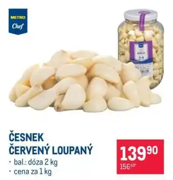 Česnek červený loupaný
