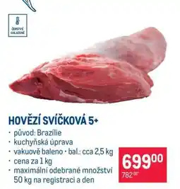Makro HOVĚZÍ SVÍČKOVÁ 5+ nabídka