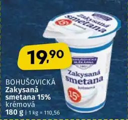 Coop BOHUŠOVICKÁ Zakysaná smetana 15% nabídka