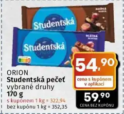Coop Orion Studentská pečeť nabídka