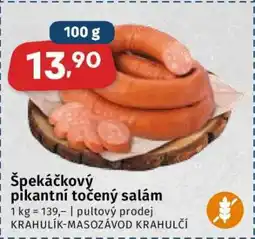 Coop Špekáčkový pikantní točený salám nabídka