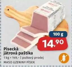 Coop Písecká játrová paštika nabídka