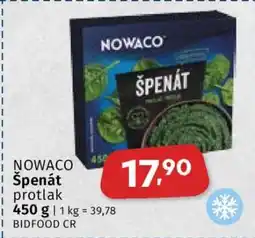 Coop NOWACO Špenát nabídka