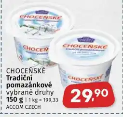Coop Choceňské tradiční pomazánkové nabídka