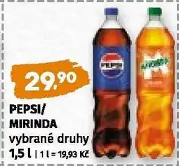 Coop Pepsi, Mirinda nabídka