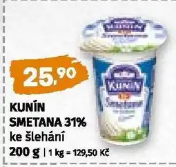 Coop KUNÍN SMETANA 31% ke šlehání nabídka