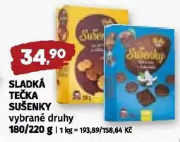 Coop SLADKÁ TEČKA SUŠENKY nabídka