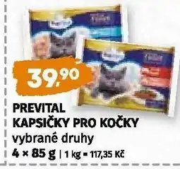 Coop PREVITAL Kapsičky pro kočky nabídka