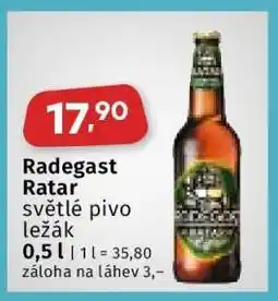 Coop Radegast Ratar nabídka