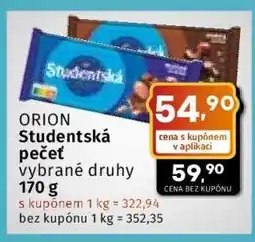 Coop Orion Studentská pečeť nabídka