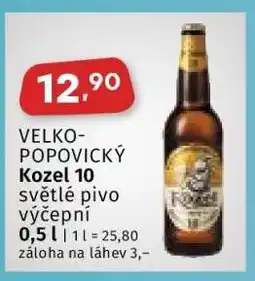 Coop Velkopopovický Kozel 10 nabídka