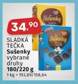 Coop SLADKÁ TEČKA SUŠENKY nabídka