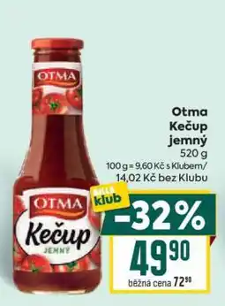 Billa Otma Kečup jemný nabídka