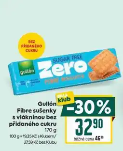 Billa Gullón Fibre sušenky s vlákninou bez přidaného cukru nabídka