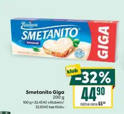 Billa Smetanito Giga nabídka