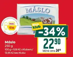 Billa Máslo nabídka