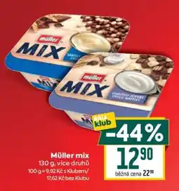 Billa Müller Mix nabídka