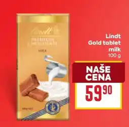 Billa Lindt Gold Tablet milk nabídka