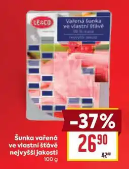 Billa Šunka vařená ve vlastní šťávě nejvyšší jakosti nabídka
