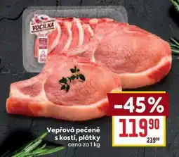 Billa Vepřová pečeně s kostí, plátky nabídka