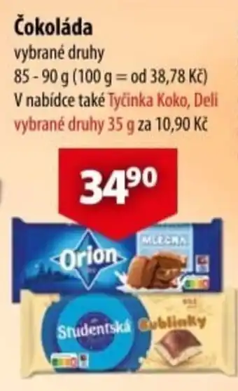 Orion čokoláda