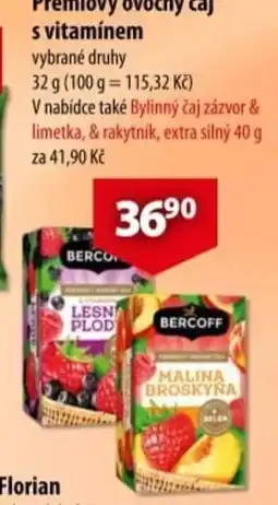 CBA Bercoff premiový ovocný čaj s vitamínem nabídka