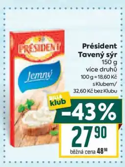 Billa Président tavený sýr nabídka
