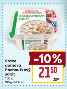 Billa Srdce domova Pochoutkový salát nabídka