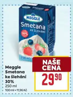 Billa Meggle Smetana ke šlehání 30% nabídka