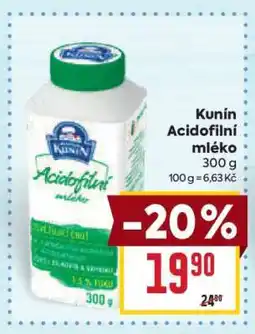 Billa Kunín Acidofilní mléko nabídka