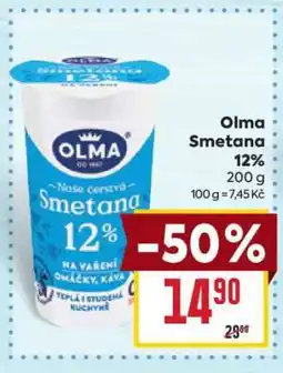 Billa Olma Smetana 12% nabídka