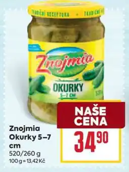 Billa Znojmia Okurky 5–7 cm nabídka