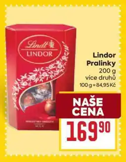Billa Lindor pralinky nabídka