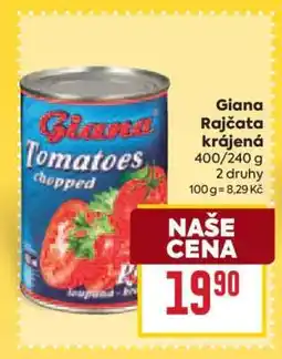 Billa Giana Rajčata krájená nabídka