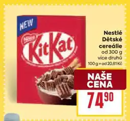 Billa Nestlé Dětské cereálie nabídka