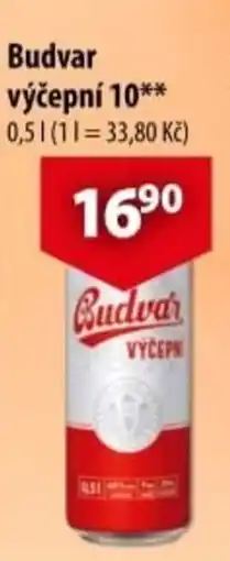 CBA Budvar výčepní nabídka