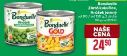 Billa BONDUELLE Zlatá kukuřice, Hrášek jemný nabídka