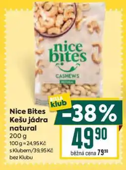 Billa Nice Bites Kešu jádra natural nabídka