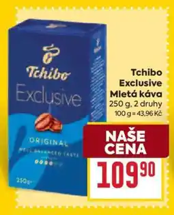 Billa Tchibo Exclusive mletá káva nabídka