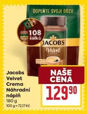 Billa Jacobs Velvet Crema náhradní náplň nabídka