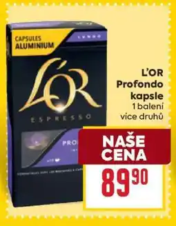 Billa L'OR Profondo kapsle nabídka