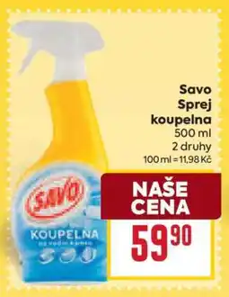 Billa Savo Sprej koupelna nabídka