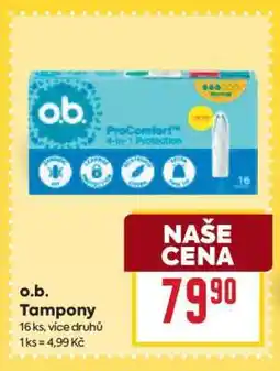 Billa o.b. Tampony nabídka