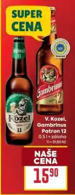 Billa V. Kozel, Gambrinus Patron 12 nabídka