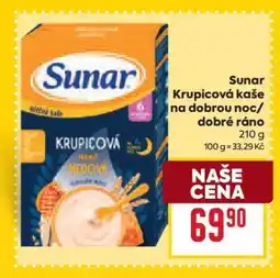 Billa Sunar Krupicová kaše na dobrou noc/dobré ráno nabídka