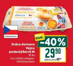 Billa Srdce domova Vejce podestýlková M nabídka