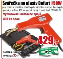 EVA Dufurt svářečka na plasty 150W nabídka