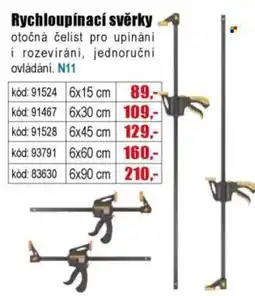 EVA Rychloupínací svěrky nabídka