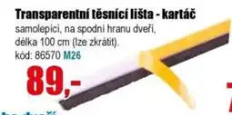 EVA Transparentní těsnící lišta - kartáč nabídka
